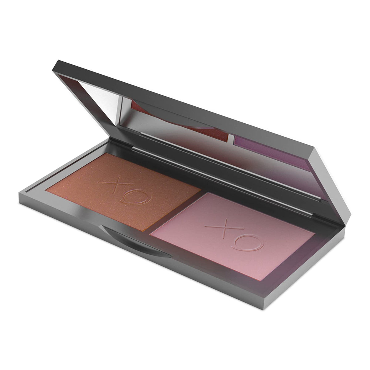 Mirabella Beauty Blush Duo - Warm Red Brown & Matte Pink Mauve, Paraben & Talc-Free Makeup