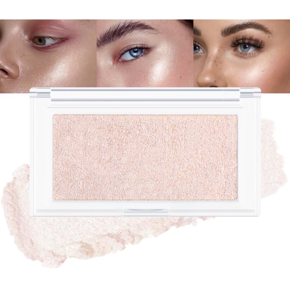 Amy'S Diary Pearl Pink Shimmer Glitter Highlighter - Illuminator Makeup Contour Powder, 1 Count