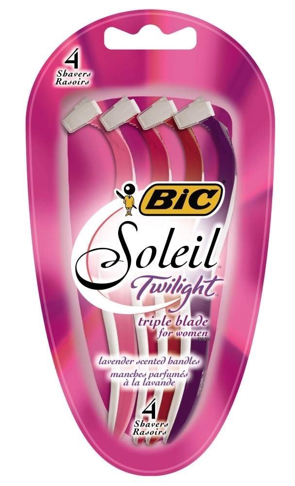 Bic Soleil Smooth Women'S Disposable Razors, Triple Blade, Moisture Strip, 4 Count (Pack Of 2)