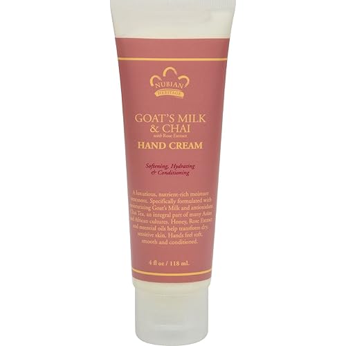 Nubian Heritage Hand Cream - Goat Milk & Chai, 4 Fl Oz, Nourishing Hydration