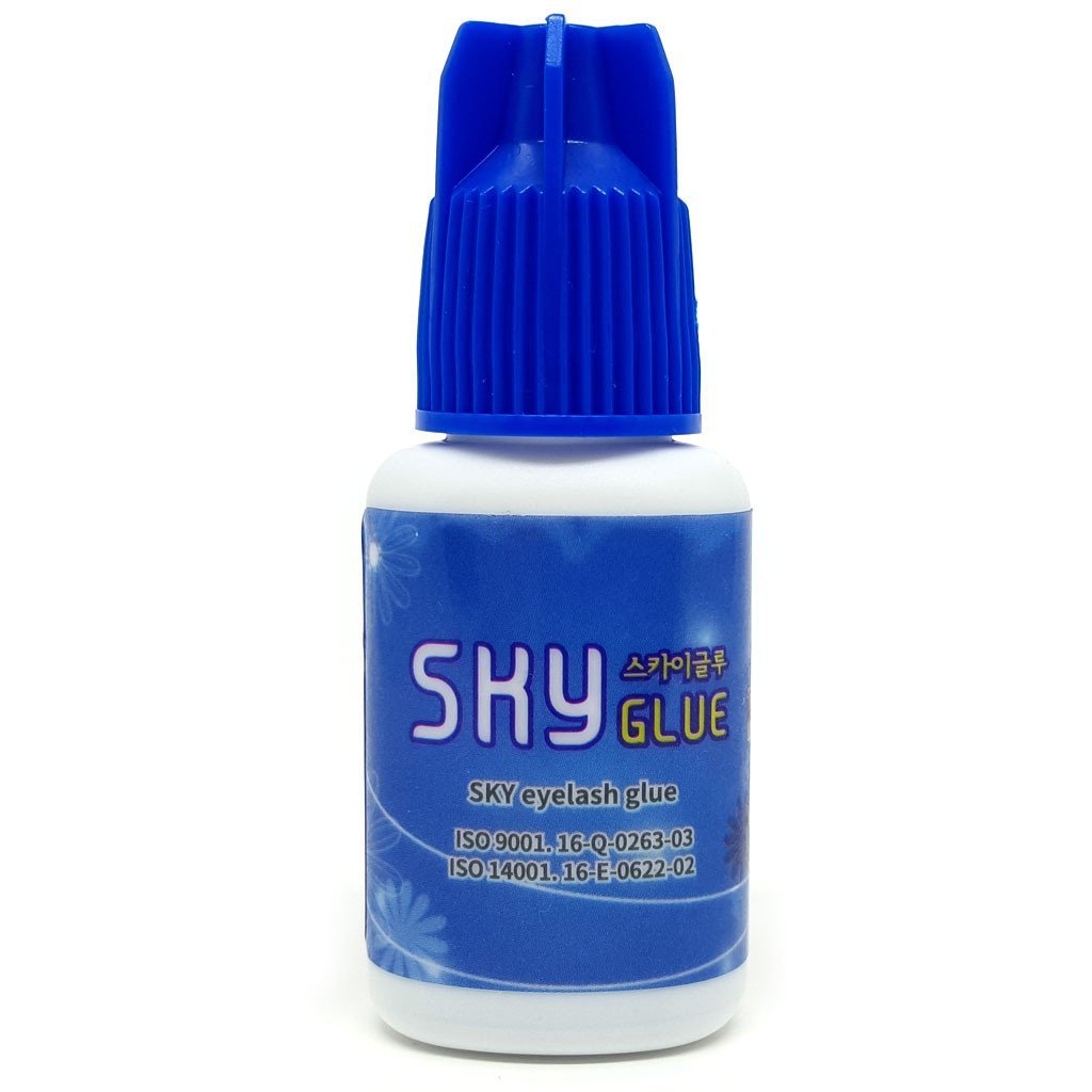 Sky Glue Super Strong Eyelash Extension Glue 5ml - Fast Drying, 4-6 Week Retention, Black