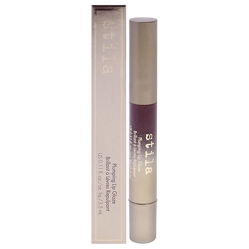 stila Plumping Lip Glaze - Maple, 0.11 Fl Oz - Hydrating Lip Gloss for Full, Luscious Lips