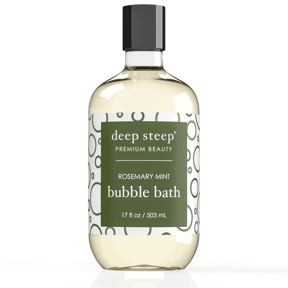 Deep Steep Rosemary Mint Bubble Bath, 17Oz - Relaxing Spa Experience, Nourishing & Aromatic