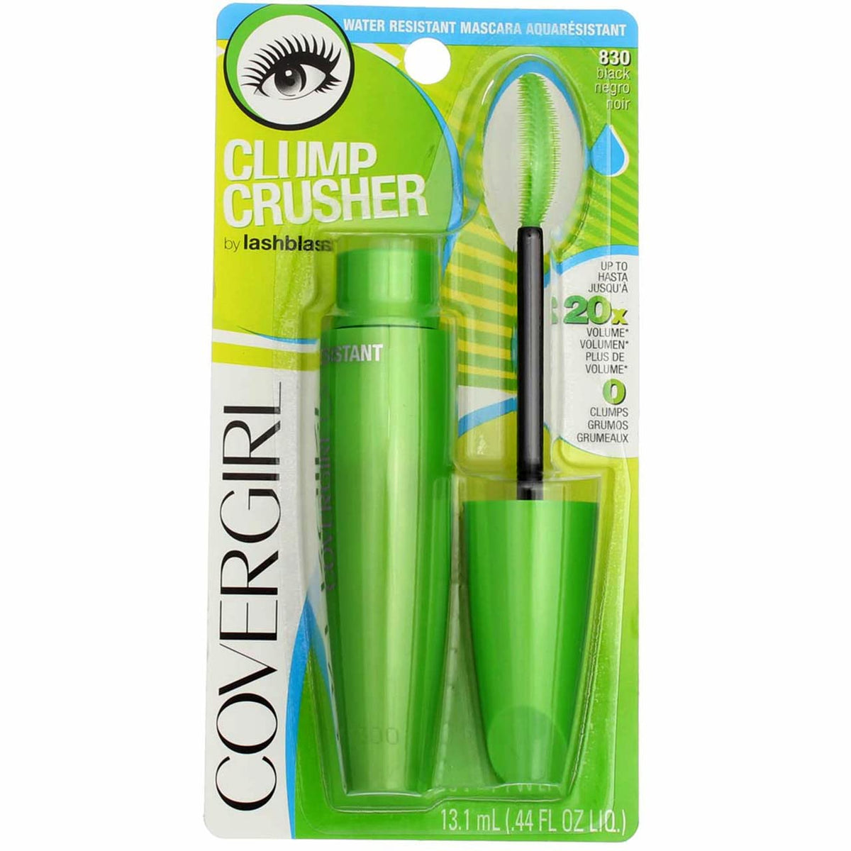 Covergirl Lashblast Clump Crusher Mascara, Water Resistant, Black 830 - 3 Pack