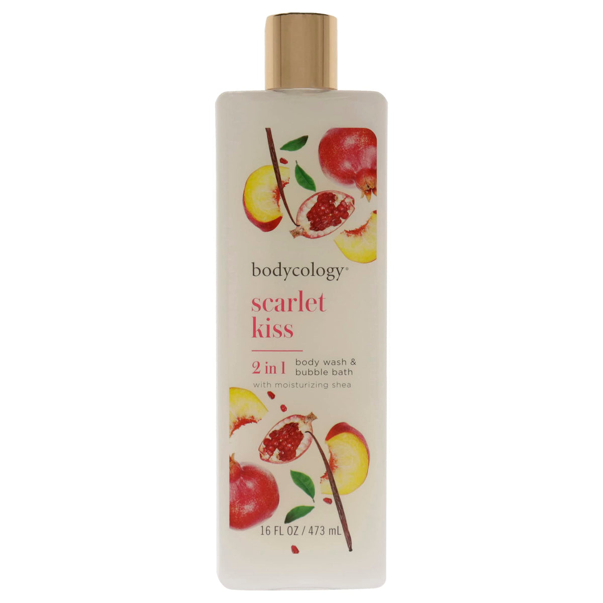 Bodycology Scarlet Kiss Moisturizing Body Wash For Women, 16 Fl Oz, Hydrating & Fragrant