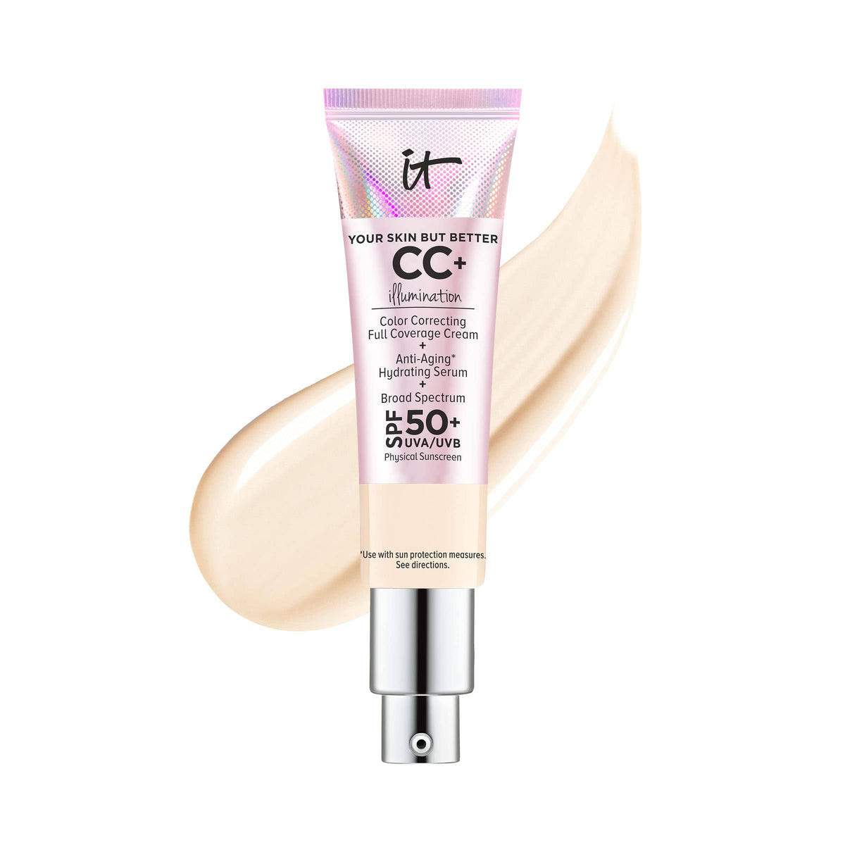 It Cosmetics Cc+ Cream Illumination, Fair - Full-Coverage Foundation & Spf 50+, 1.08 Fl Oz