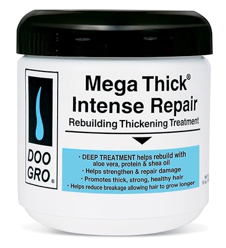 Doo Gro Mega Thick Treatment 16 Oz Jar - Intense Repair (Pack Of 2) For Healthy Hair