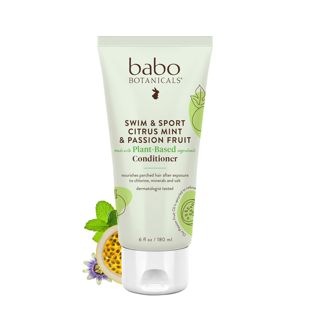 Babo Botanicals Citrus Mint & Passion Fruit Conditioner - Purifying, Shea Butter, 6 Fl Oz