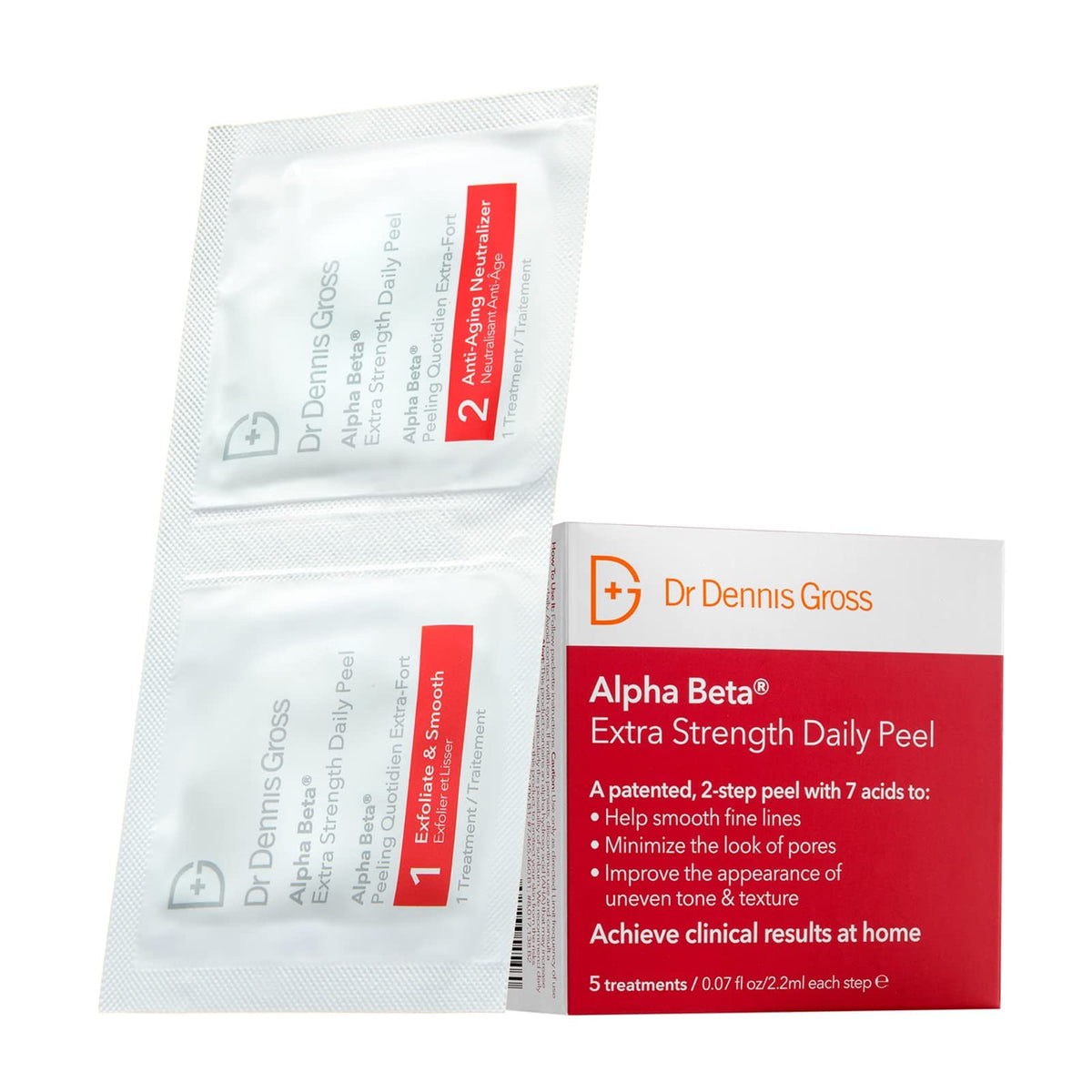 Dr. Dennis Gross Alpha Beta Extra Strength Daily Peel - 5 Exfoliating Pads For Radiant Skin