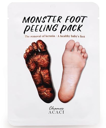 Chamos Acaci Monster Foot Peeling Pack - Aha Power Peel For Smooth Feet, 2 Count By Ggd Gyeongg