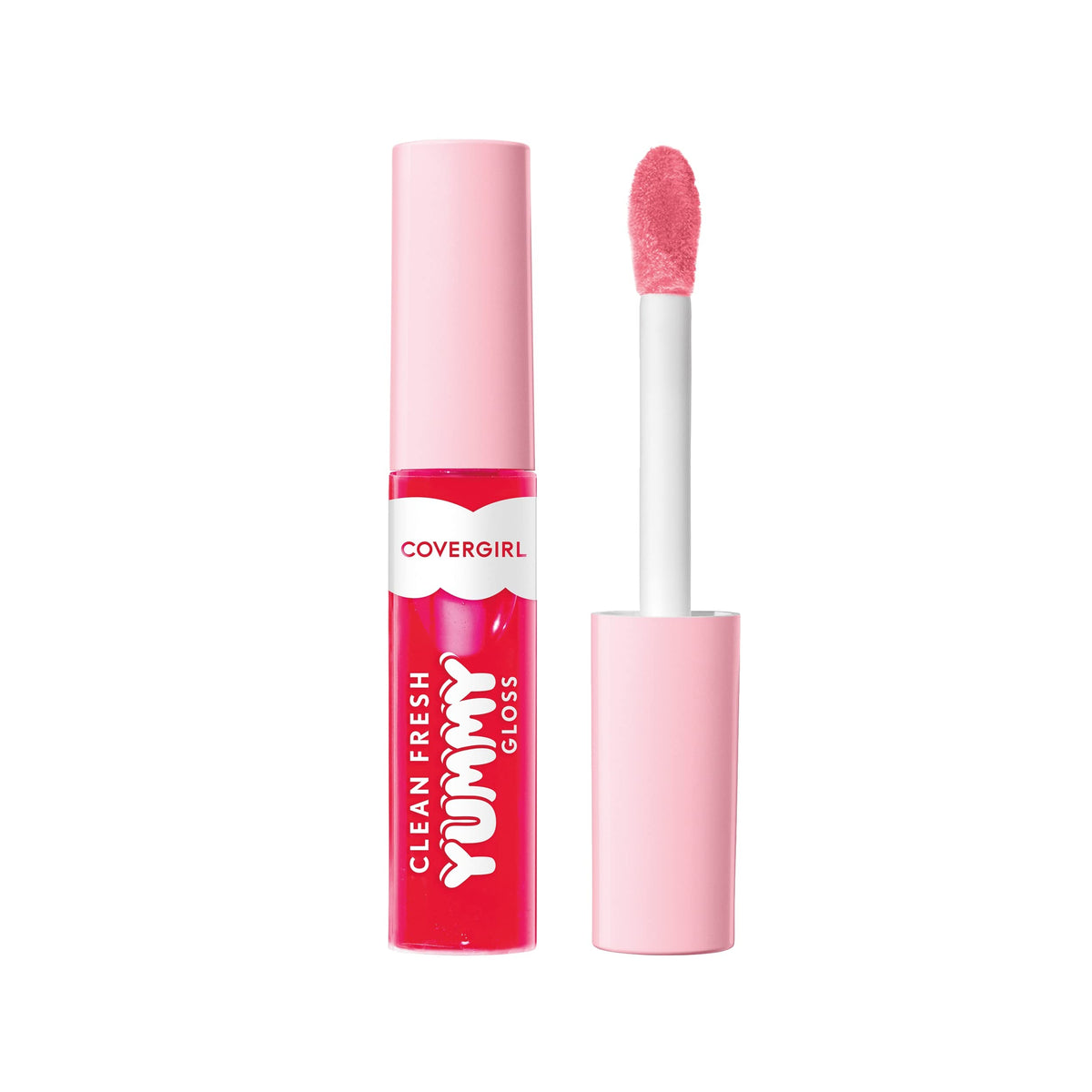 Covergirl Clean Fresh Yummy Gloss - Sheer Vegan Lip Gloss, My Strawbooty, 0.33 Fl Oz