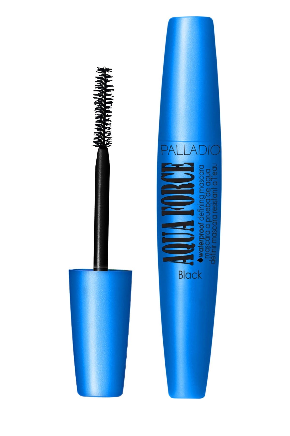 Palladio Aqua Force Waterproof Mascara - Black, Smudge-Proof, Long-Lasting Definition