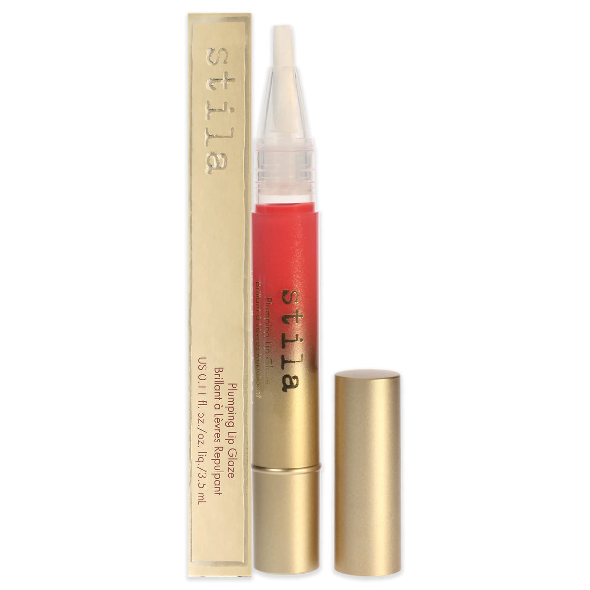 Stila Plumping Lip Glaze - Davina, 0.11 Fl. Oz | Hydrating Lip Gloss For Full Lips