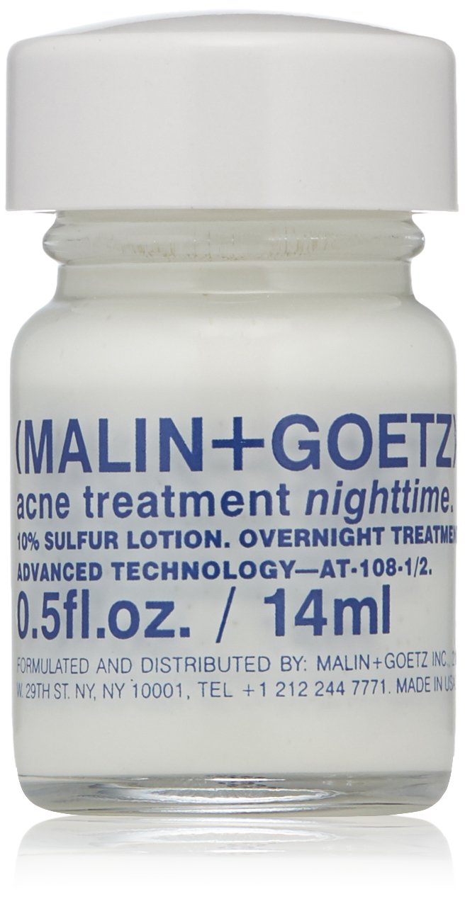 Malin  Goetz Acne Treatment Nighttime  05 Fl Oz  Overnight Sulfur Acne Spot Treatment  Blemish Control  Scar Treatment  Al