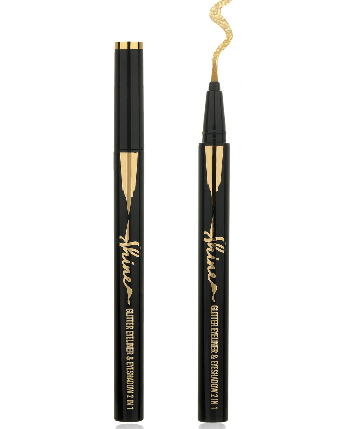 Lysdefeu Gold Glitter Eyeliner - Waterproof Metallic Shimmer Pencil, Long Lasting, Gift For Women