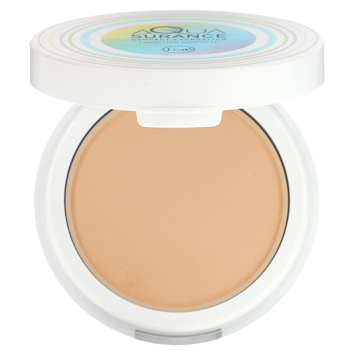 J.Cat Beauty Aquasurance Compact Foundation - Light Beige, 1 Count, Flawless Finish