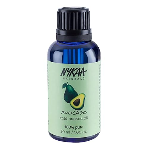 Nykaa Naturals Avocado Hair Oil 1.01 Oz - Cold Pressed, Growth & Dandruff Treatment, Face Oil