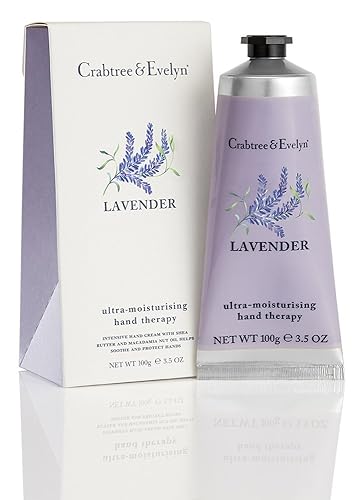 Crabtree & Evelyn Lavender Ultra-Moisturising Hand Therapy, 3.5 Oz, Nourishing Hand Cream