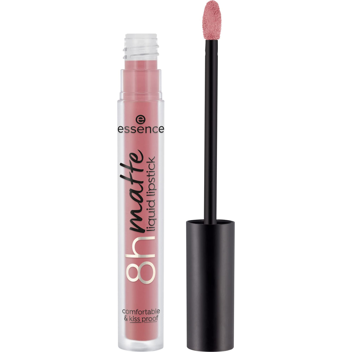 Essence 8H Matte Liquid Lipstick - Highly Pigmented, Smudge-Proof, Vegan (04 Rosy Nude)