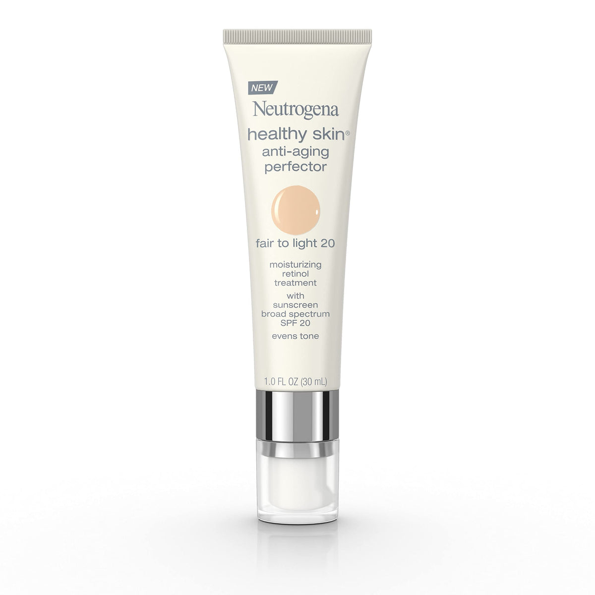 Neutrogena Retinol Tinted Moisturizer Spf 20, 1 Fl Oz, 20 Fair To Light, Anti-A