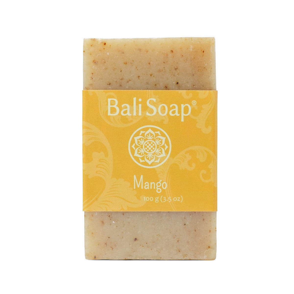 Bali Soap Mango Natural Exfoliating Soap - Vegan Bar Soap For Bath & Body - 3 Pack, 3.5 Oz