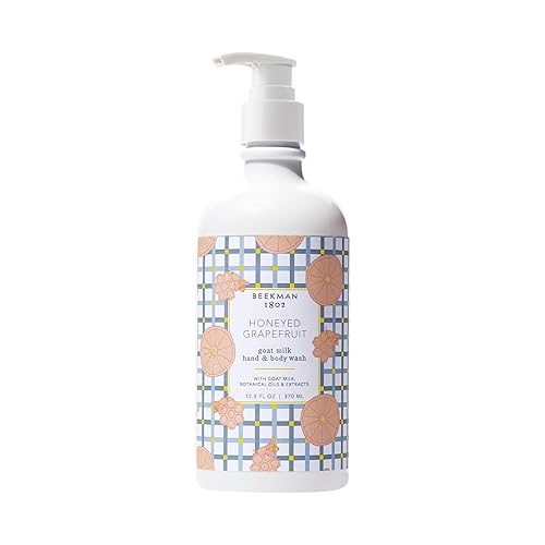 Beekman 1802 Goat Milk Hand Wash, Honeyed Grapefruit, 12.5 Oz - Nourishing & Sensitive Skin Safe