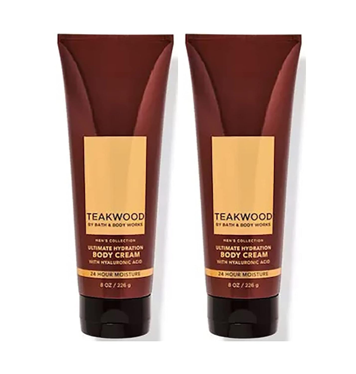 Bath & Body Works Teakwood Men'S Ultra Shea Body Cream 8 Oz 2 Pack - Hydration Essential