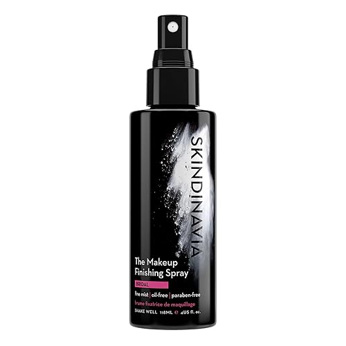 Skindinavia Bridal Makeup Finishing Spray, Long-Lasting & Waterproof, 4 Oz - 16+ Hours Wear