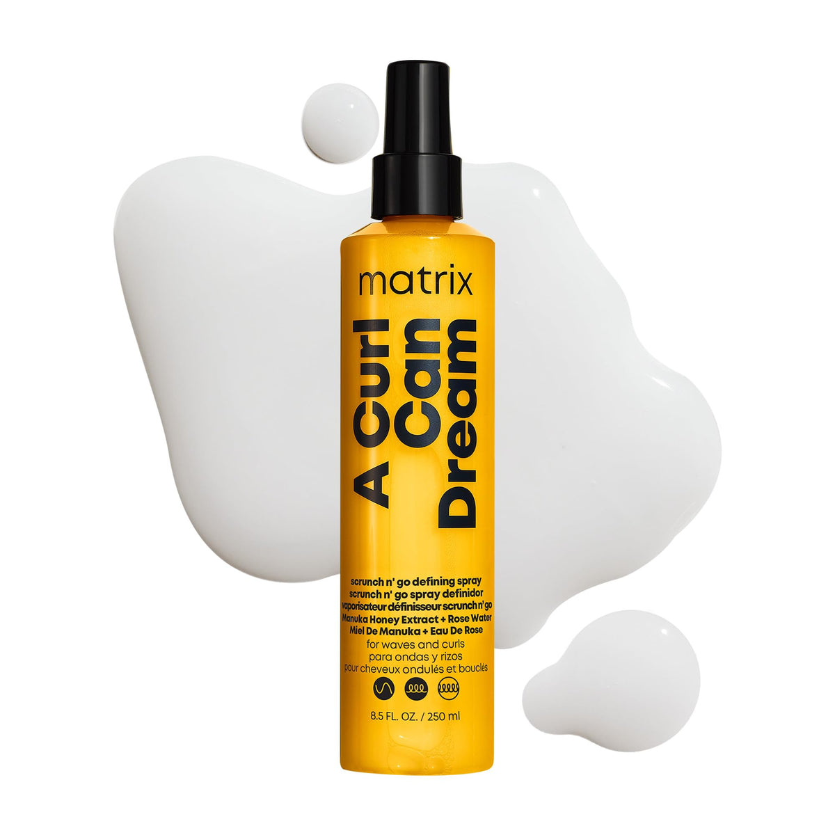 Matrix Curl Can Dream Defining Spray - Frizz Control & Heat Protection For Wavy/Curly Hair, 8.45 Fl