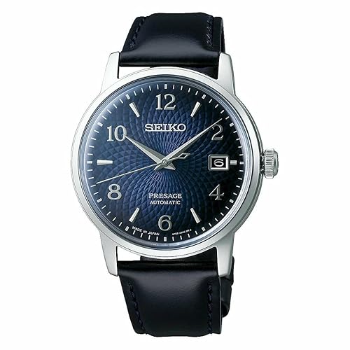 Seiko Presage Automatic Men'S Watch Srpe43J1 - Blue Dial, White Case, Stylish Design