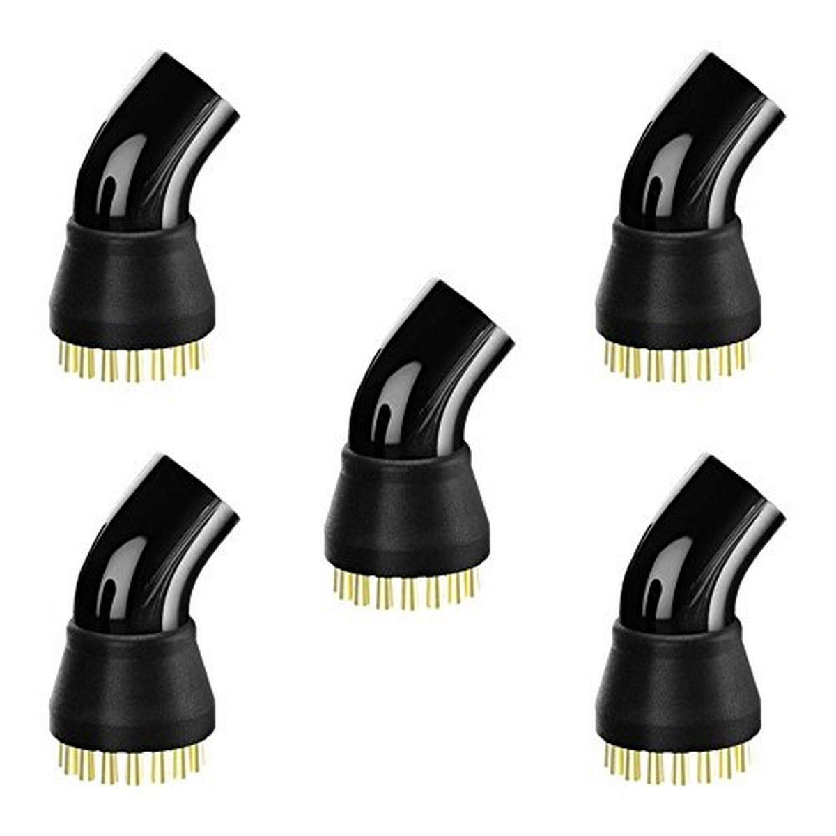 McCulloch Brass Brush Set, 5 Pack - Black, Durable Cleaning Tools for Effective Maintenance