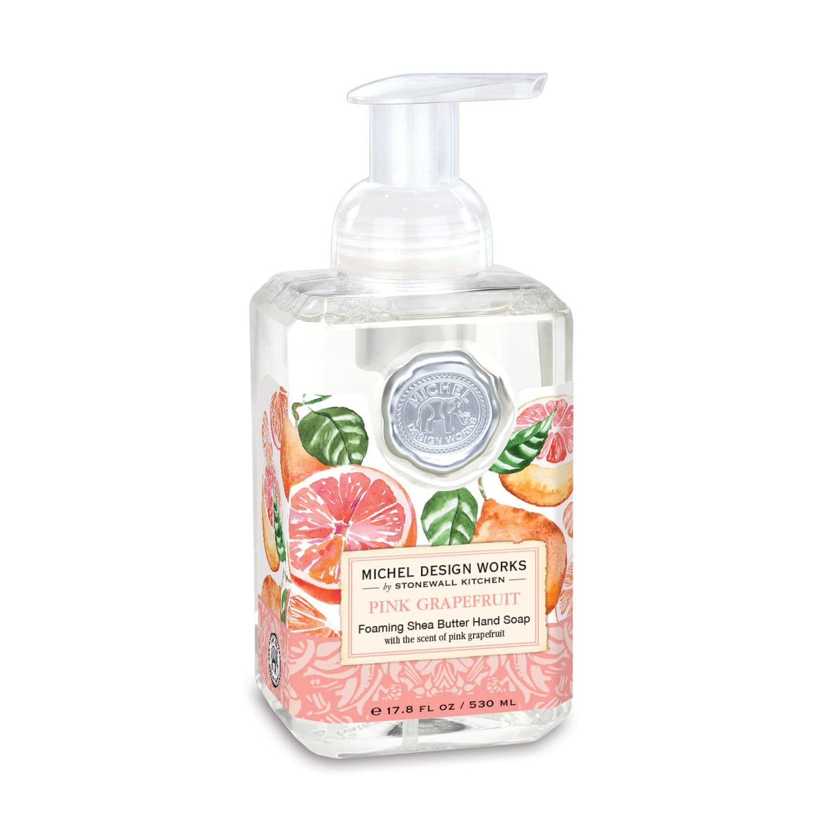 Michel Design Works Foaming Hand Soap - Pink Grapefruit, Clear, 17.8 Fl Oz