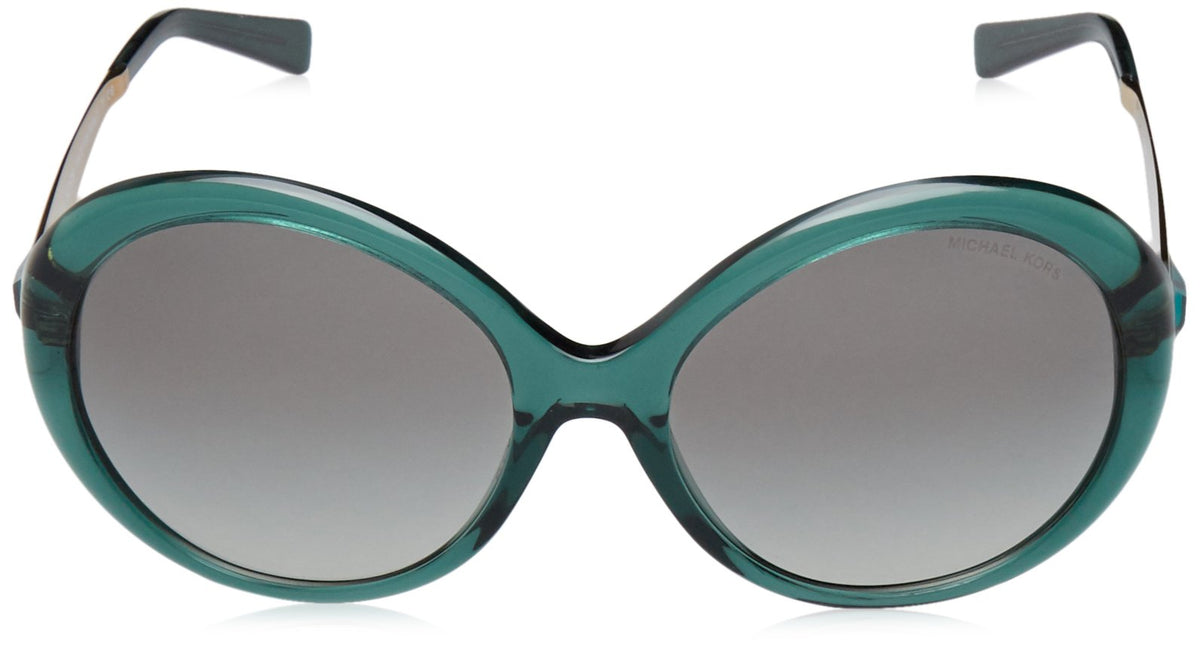 Michael Kors Willa I Mk2015B Sunglasses, Emerald/Gold, Gray Gradient Lens, 58Mm