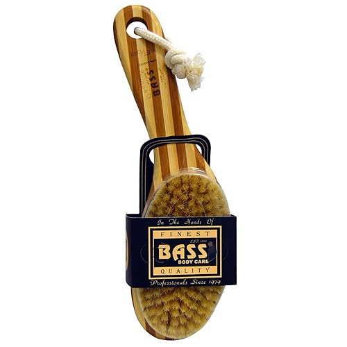 Bass Wild Boar Hair Brush - Short Handle, Tortoise Shell, Bamboo, 1 Count