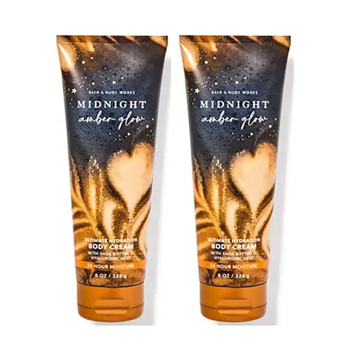 Bath & Body Works Midnight Amber Glow Body Cream, 8 Oz, 2-Pack For Women