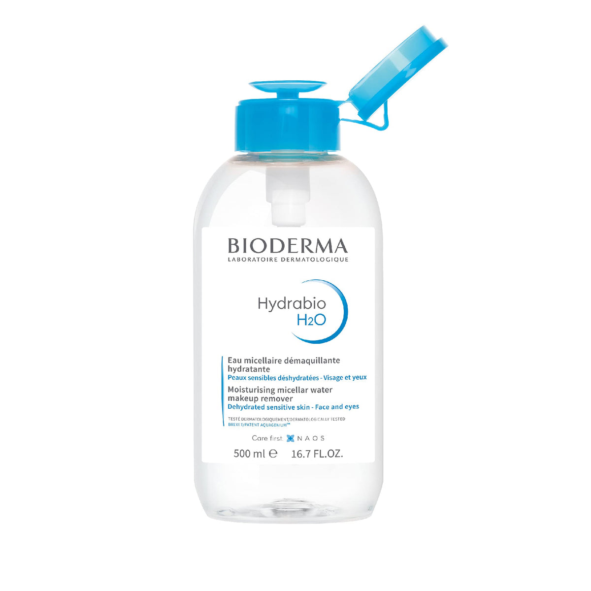 Bioderma Hydrabio H2O Micellar Water - Cleansing & Makeup Remover, 16.7 Fl Oz