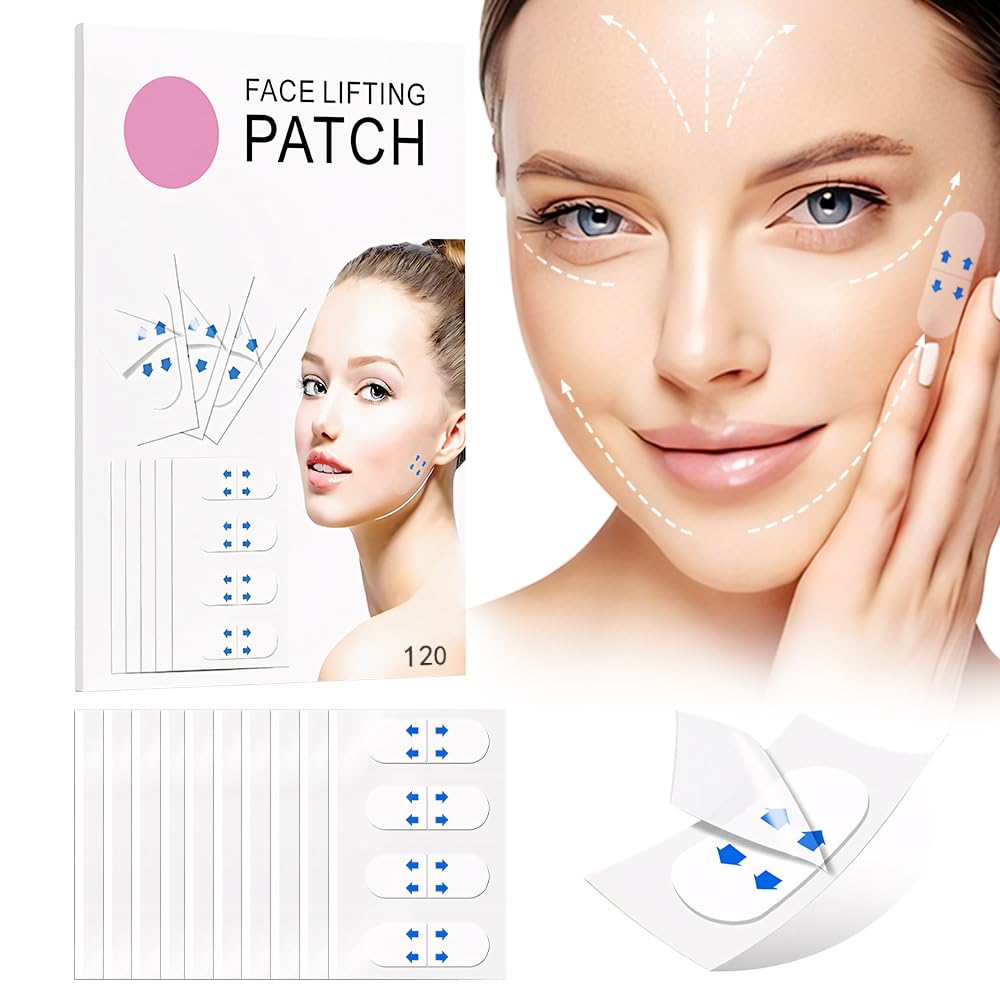 Kaely 120 Pcs Instant Face Lift Tape - Antiaging Neck & Body Shaping For V-Shaped Face