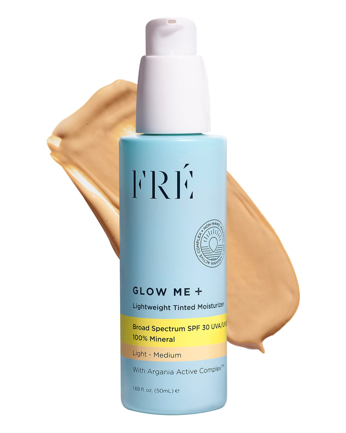 Fré Tinted Mineral Sunscreen Spf 30 - Hydrating Face Moisturizer For Glowing Skin, 1.69 Fl Oz