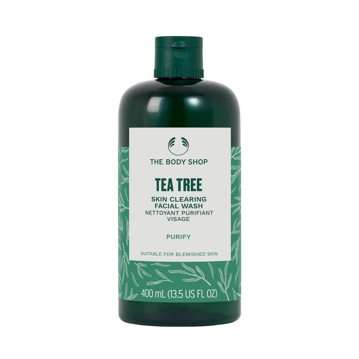 The Body Shop Tea Tree Facial Wash - Purifying Blemished Skin, Vegan, 13.5 Fl Oz