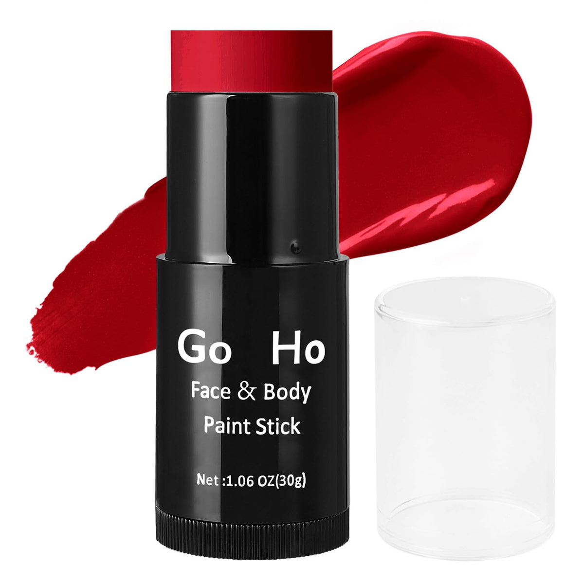 Go Ho Red Face Paint Stick - Waterproof Full-Coverage Makeup For Halloween, Cosplay, Sfx