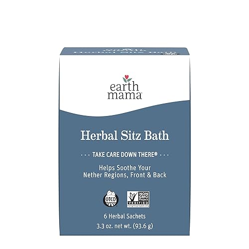 Earth Mama Sitz Bath - Herbal Soothing For Pregnancy & Postpartum, 6-Count With Witch Hazel & Calendula