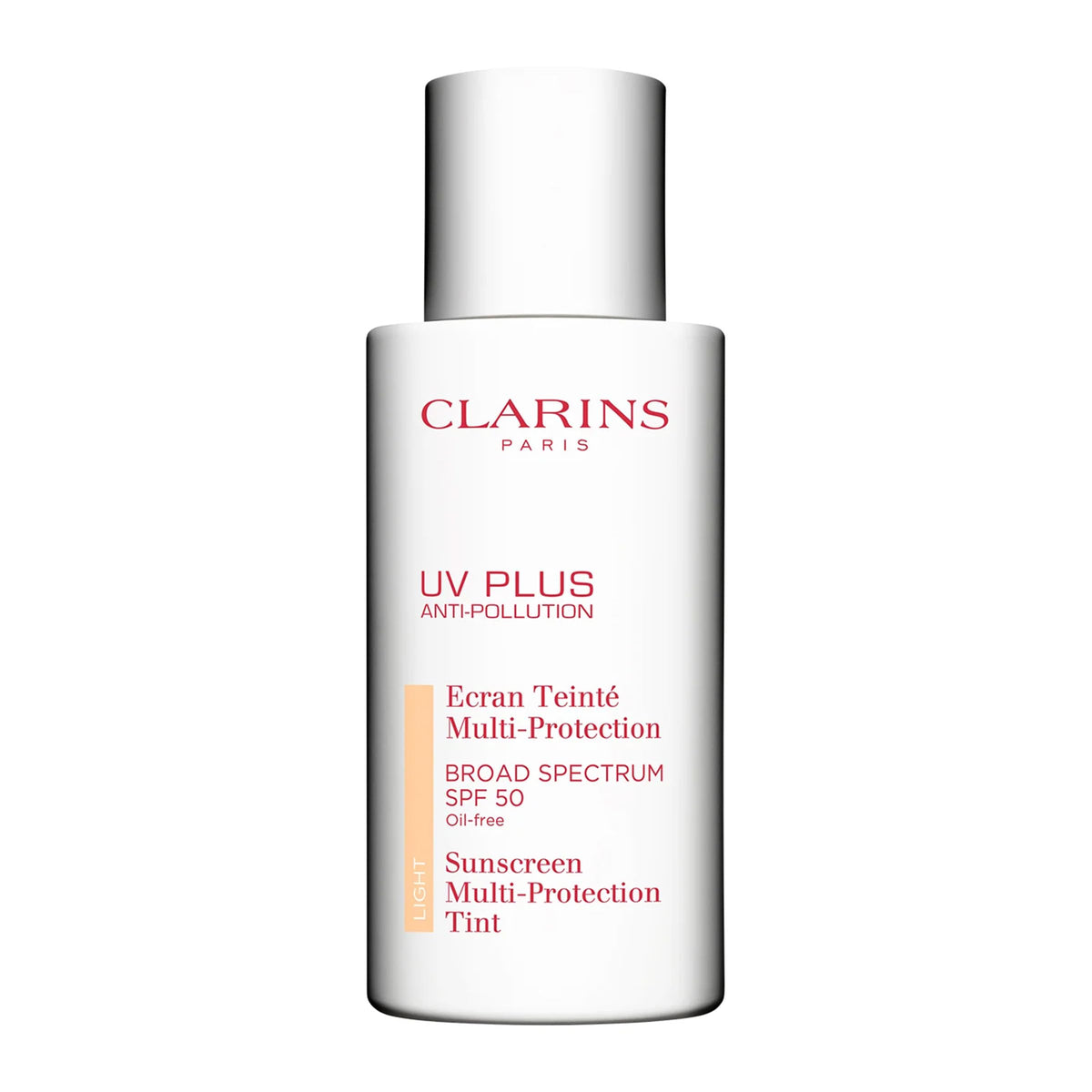 Clarins Uv Plus Anti-Pollution Spf 50 Tinted Face Sunscreen, Lightweight & Oil-Free, 1.7 Oz