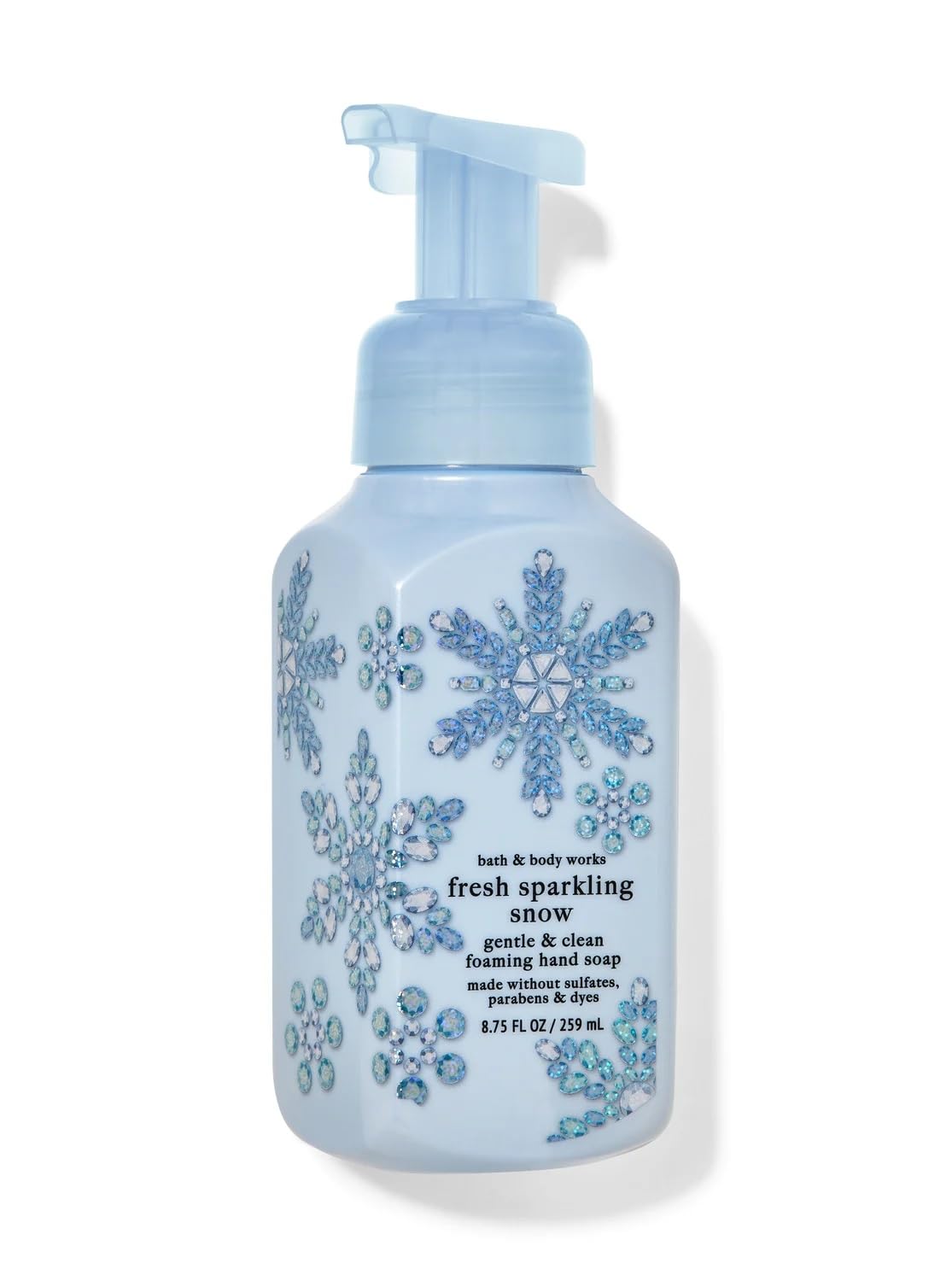 Bath & Body Works Fresh Sparkling Snow Foaming Hand Soap, 8.75 Fl Oz - Triclosan Free