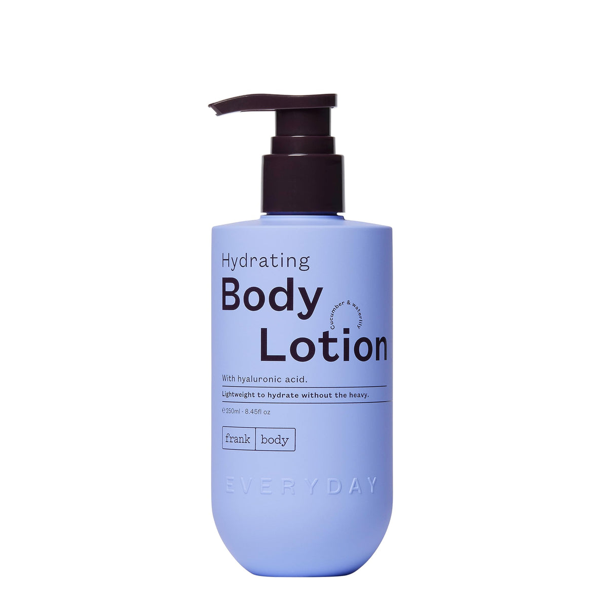 Frank Body Hydrating Body Lotion With Hyaluronic Acid & Aloe Vera, Vegan, 8.45 Fl Oz