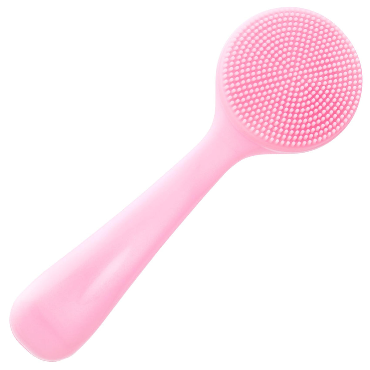 Hinzic Pink Silicone Facial Cleansing Brush - Waterproof Exfoliator For Blackheads & Makeup Removal