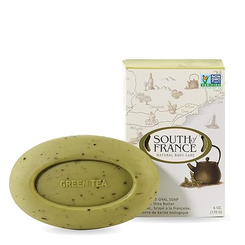 South Of France Green Tea Natural Bar Soap - 6 Ounce, Eco-Friendly Skin Care