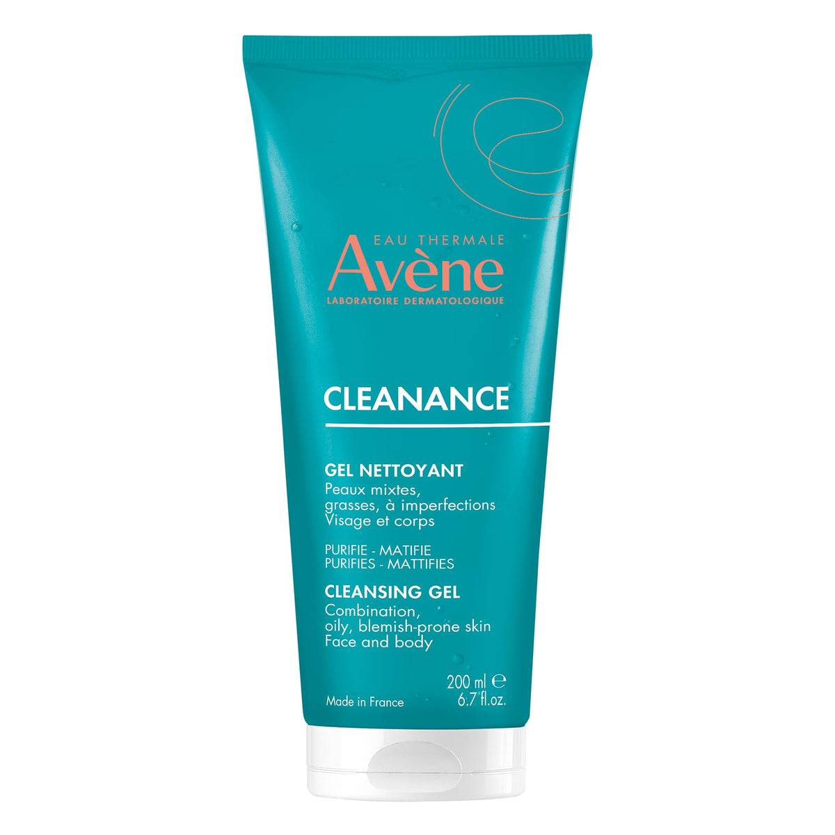 Avene Cleanance Cleansing Gel - Soap-Free Acne Cleanser for Oily Skin, 6.7 Oz