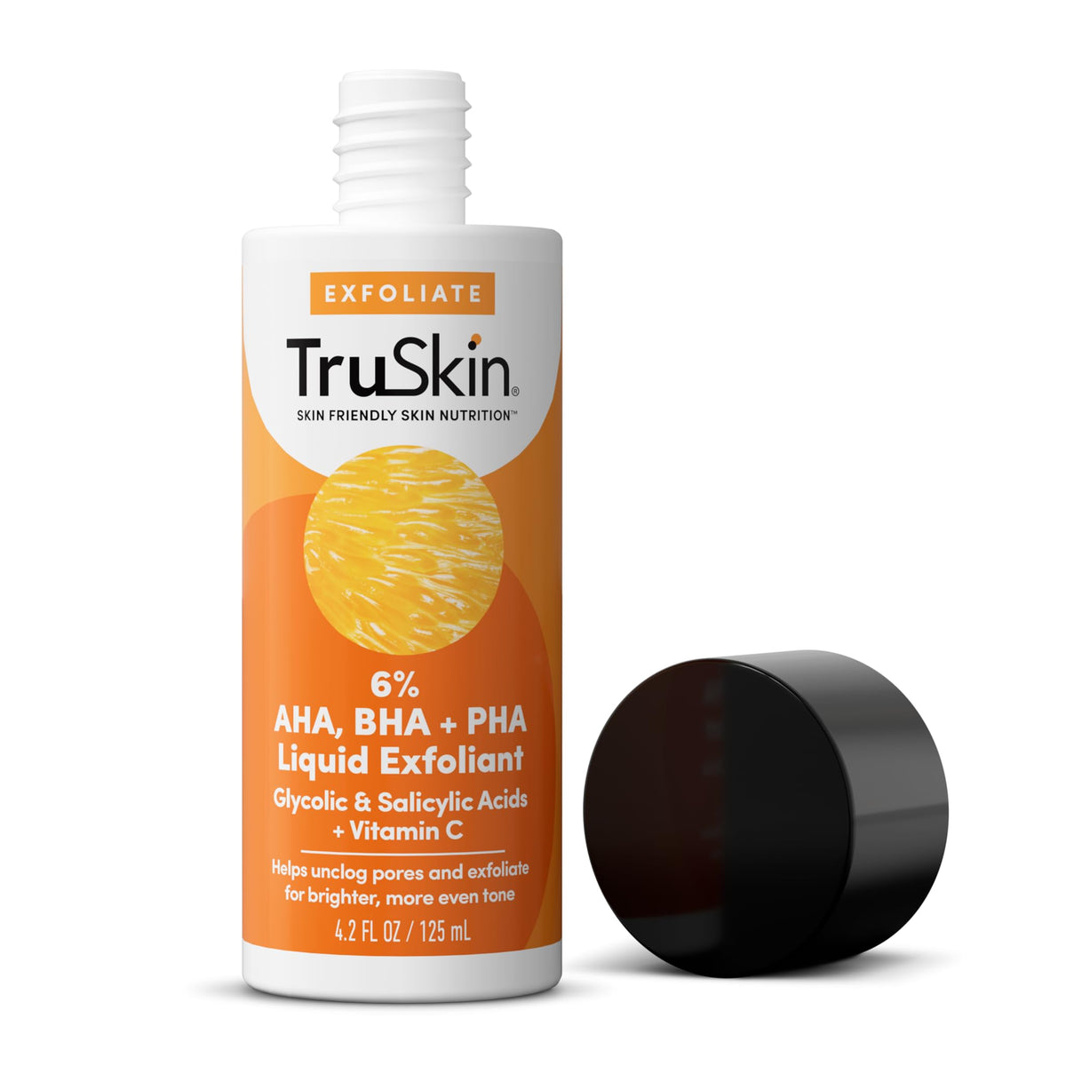 Truskin Bha Liquid Exfoliant & Toner - Salicylic Acid, Vitamin C, Smooth Uneven Skin, 4