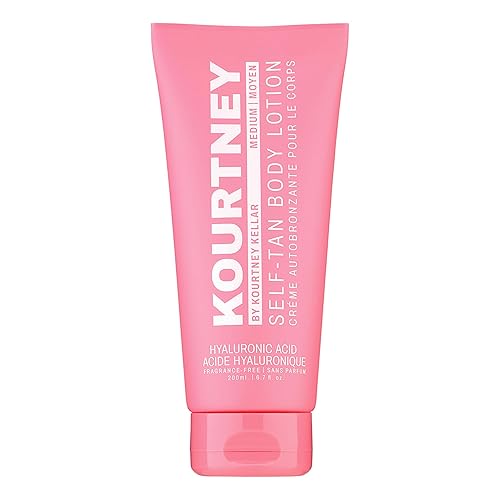 Kourtney Fragrance-Free Self-Tan Body Lotion With Hyaluronic Acid - Medium, 6.7 Fl Oz