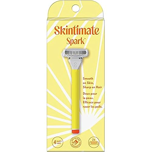 Shick Skintimate Spark Razors, Yellow, 1 Count - Smooth Shaving Experience